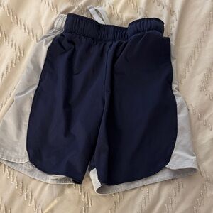 Navy and Gray Kids Shorts